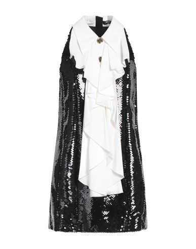 Balmain Woman Mini Dress Black Size 6 Polyester, Polyamide, Elastane, Viscose
