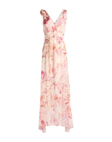 Shop Guess Woman Maxi Dress Blush Size L Viscose, Silk In Pink