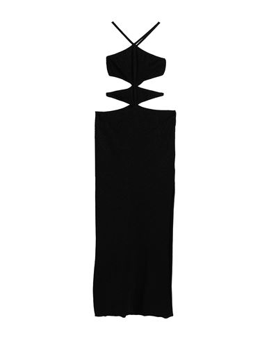 Circus Hotel Woman Maxi Dress Black Size 6 Viscose, Polyester, Polyamide, Lyocell