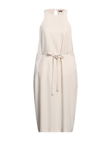 Peserico Woman Midi Dress Beige Size 6 Viscose, Elastane