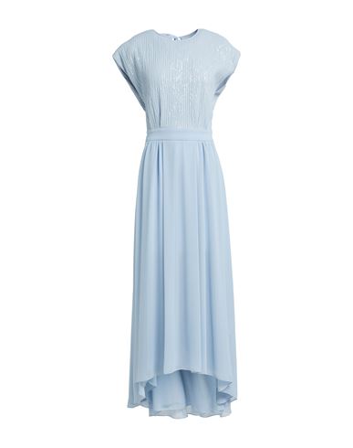 Peserico Woman Midi Dress Sky Blue Size 8 Viscose