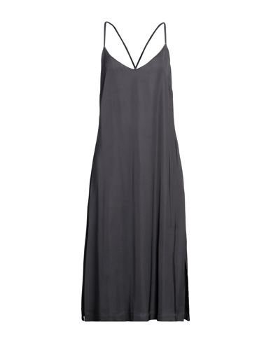 Peserico Woman Midi Dress Lead Size 10 Viscose In Grey