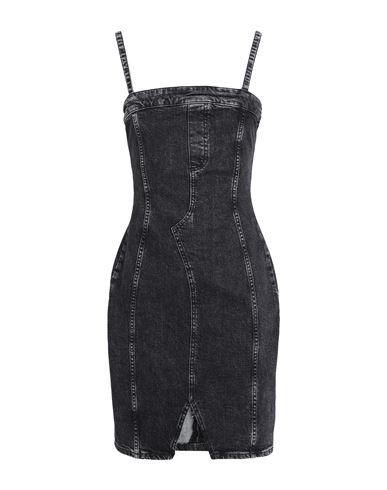 Karl Lagerfeld Jeans Woman Mini Dress Black Size Xl Organic Cotton, Elastane