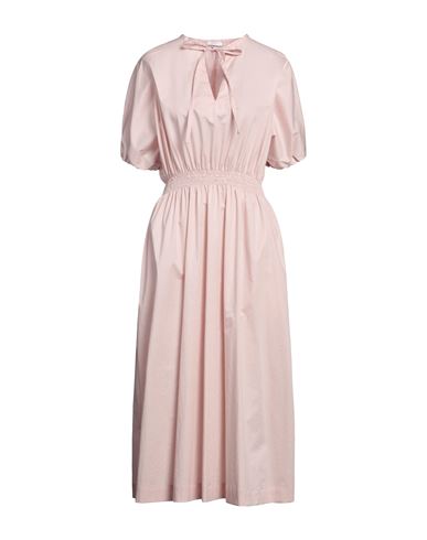 Peserico Easy Woman Midi Dress Light Pink Size 6 Cotton, Elastane