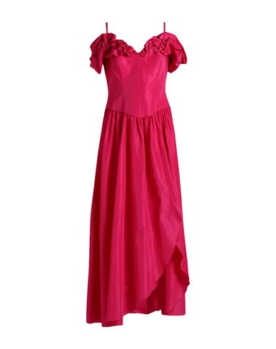 Shop D'andrea Collection Woman Maxi Dress Fuchsia Size 8 Polyester In Pink
