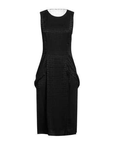 Givenchy Woman Midi Dress Black Size 10 Acetate, Viscose, Polyamide, Elastane