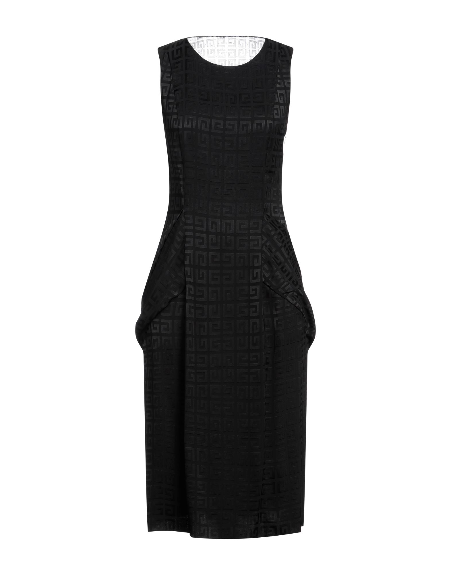 《セール開催中》GIVENCHY レディース ミディ丈ワンピース ブラック 36 アセテート 70% / レーヨン 30% / ナイロン / ポリウレタン