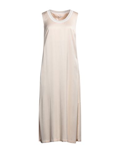 Peserico Woman Midi Dress Cream Size 8 Viscose, Cotton, Polyester In White