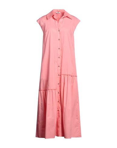 Peserico Woman Maxi Dress Pink Size 10 Cotton, Elastane