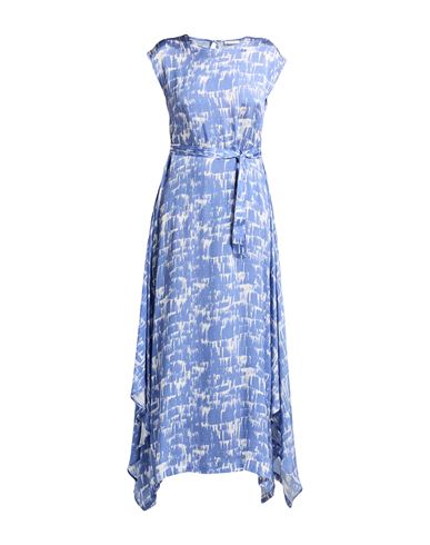 Woman Midi dress Bright blue Size 8 Viscose