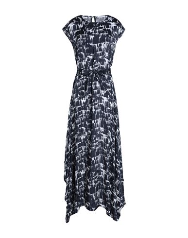 Shop Peserico Woman Maxi Dress Midnight Blue Size 16 Viscose, Cupro