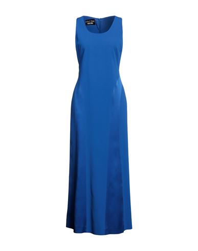 Boutique Moschino Woman Maxi Dress Bright Blue Size 10 Acetate, Viscose, Elastane