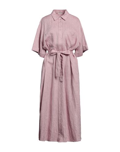 Peserico Woman Maxi Dress Pastel Pink Size 16 Linen