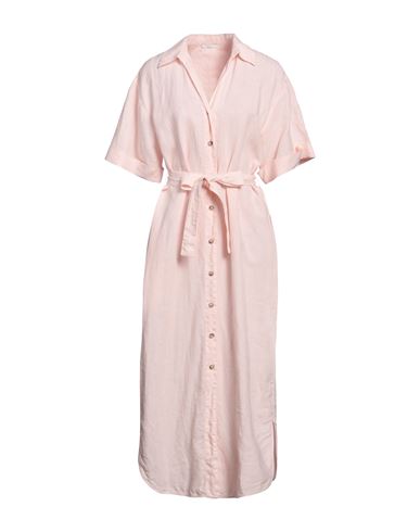 Peserico Easy Woman Maxi Dress Pink Size 6 Linen