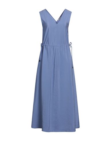 Peserico Woman Maxi Dress Pastel Blue Size 6 Modal, Polyester