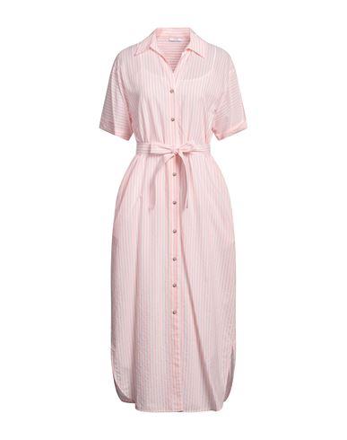 Peserico Easy Woman Maxi Dress Salmon Pink Size 6 Cotton