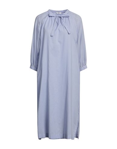 Peserico Woman Midi Dress Light Blue Size 8 Cotton