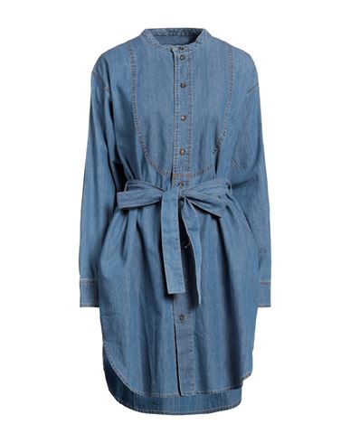 Victoria Beckham Woman Mini Dress Blue Size 6 Cotton