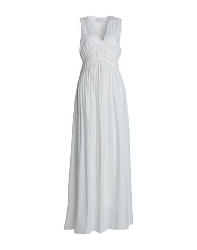 Shop Brunello Cucinelli Woman Maxi Dress White Size Xl Cotton
