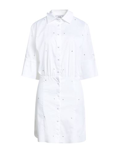 Jijil Woman Mini Dress White Size 8 Cotton, Polyamide, Elastane In White