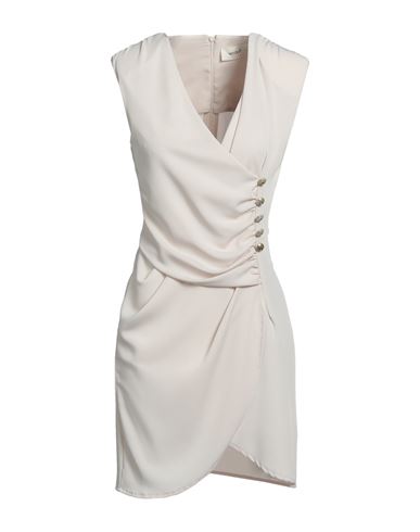 Vicolo Woman Mini Dress Ivory Size L Polyester, Elastane In White