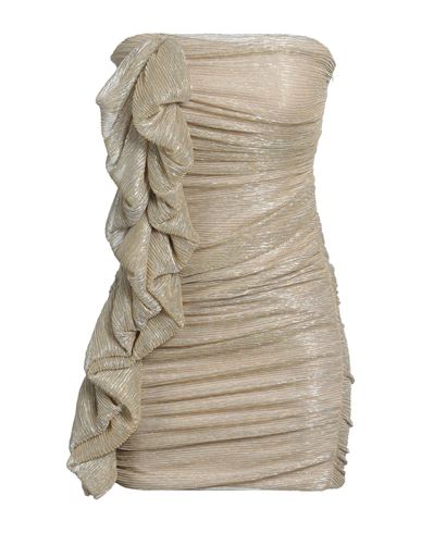 Gaelle Paris Gaëlle Paris Woman Mini Dress Sand Size 10 Polyester In Beige