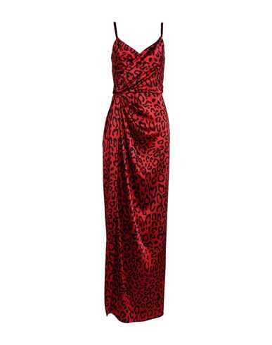 Shop Dolce & Gabbana Woman Maxi Dress Red Size 6 Silk, Elastane
