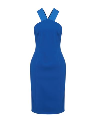 Shop Boutique Moschino Woman Midi Dress Bright Blue Size 6 Polyester, Elastane, Polyamide, Viscose