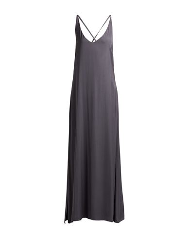 Peserico Woman Maxi Dress Charcoal Size 10 Viscose In Gray