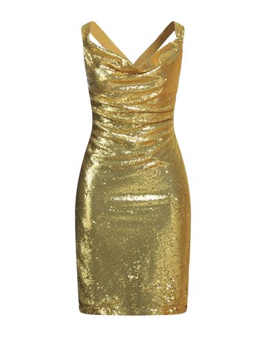 Shop Alma Sanchez Woman Midi Dress Gold Size 6 Polyester