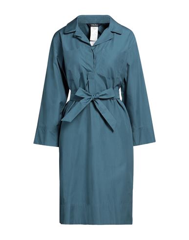 Shop 's Max Mara Woman Midi Dress Pastel Blue Size 10 Cotton