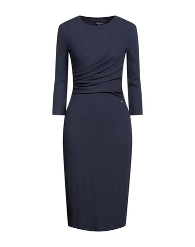 Armani Exchange Woman Midi Dress Midnight Blue Size Xs Viscose, Elastane