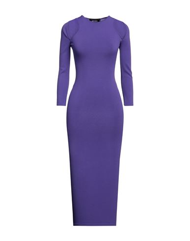 Dsquared2 Woman Midi Dress Purple Size Xs Viscose, Polyester