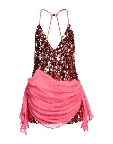 Shop Dsquared2 Woman Mini Dress Fuchsia Size 6 Polyester, Silk In Pink