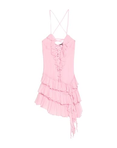 Amen Woman Mini Dress Pink Size 8 Silk