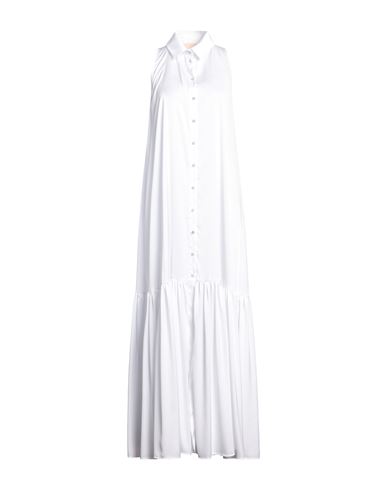 Shop Aniye By Woman Maxi Dress White Size 6 Polyester, Elastane
