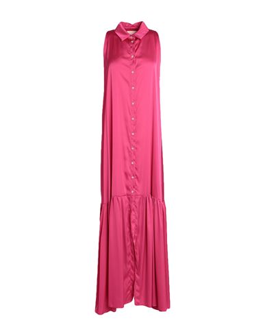 Shop Aniye By Woman Maxi Dress Fuchsia Size 6 Polyester, Elastane In Pink