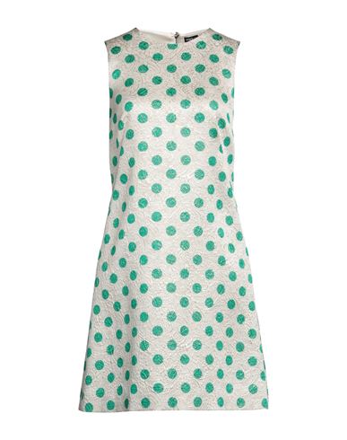 Dolce & Gabbana Woman Mini Dress Green Size 6 Wool, Silk, Polyester, Polyamide