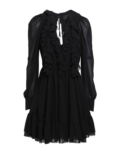 Shop John Richmond Woman Mini Dress Black Size 10 Silk