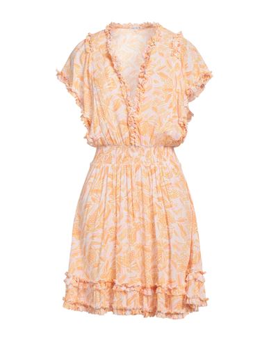 Poupette St Barth Woman Mini Dress Orange Size L Viscose