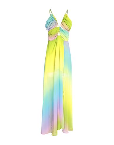 Shop Matilde Couture Woman Maxi Dress Acid Green Size 12 Polyester