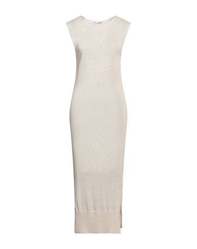 Shop Jil Sander + Woman Maxi Dress Ivory Size 2 Cotton In White