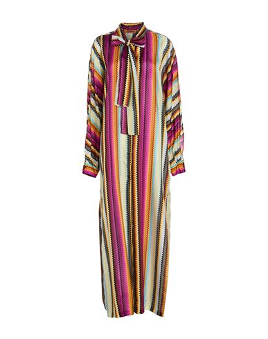 Missoni Woman Maxi Dress Purple Size S Silk