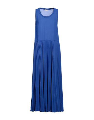 Shop Red Valentino Woman Maxi Dress Bright Blue Size 6 Polyester