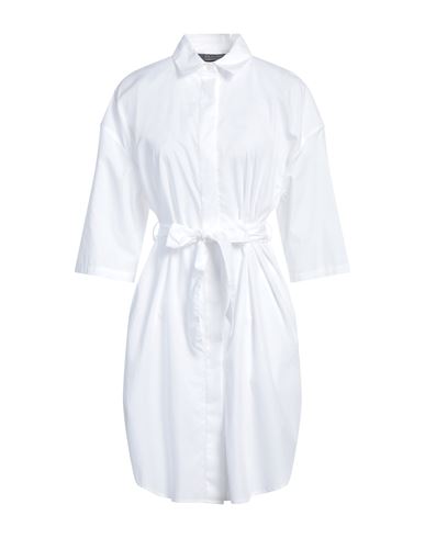 Armani Exchange Woman Mini Dress White Size 10 Cotton