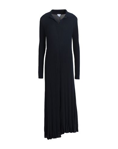 Bottega Veneta Woman Midi Dress Navy Blue Size S Viscose In Black