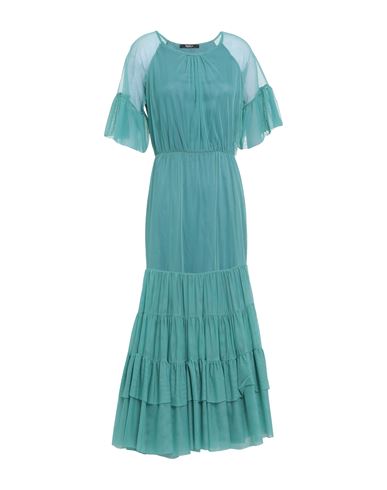 Siste's Woman Maxi Dress Turquoise Size S Polyester In Blue
