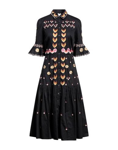 Temperley London Woman Midi Dress Black Size 4 Cotton