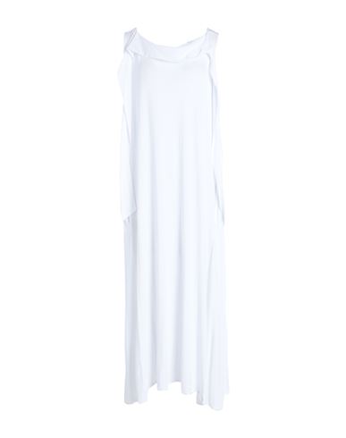 Shop More By Siste's Woman Midi Dress White Size S Viscose, Elastane