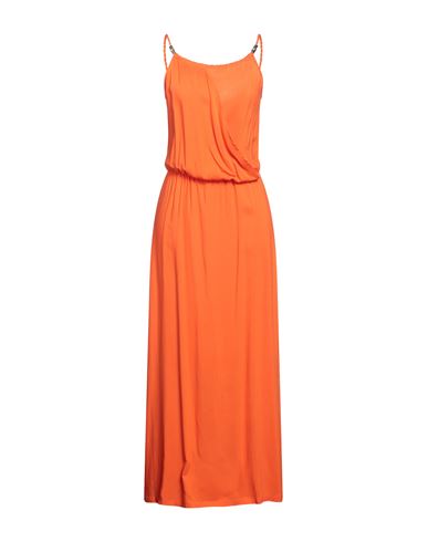 Shop Heidi Klein Woman Maxi Dress Orange Size Xl Viscose